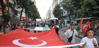 Eskişehir'de Filistin ve Küresel Sumud Filosu'na Destek Yürüyüşü Düzenlendi