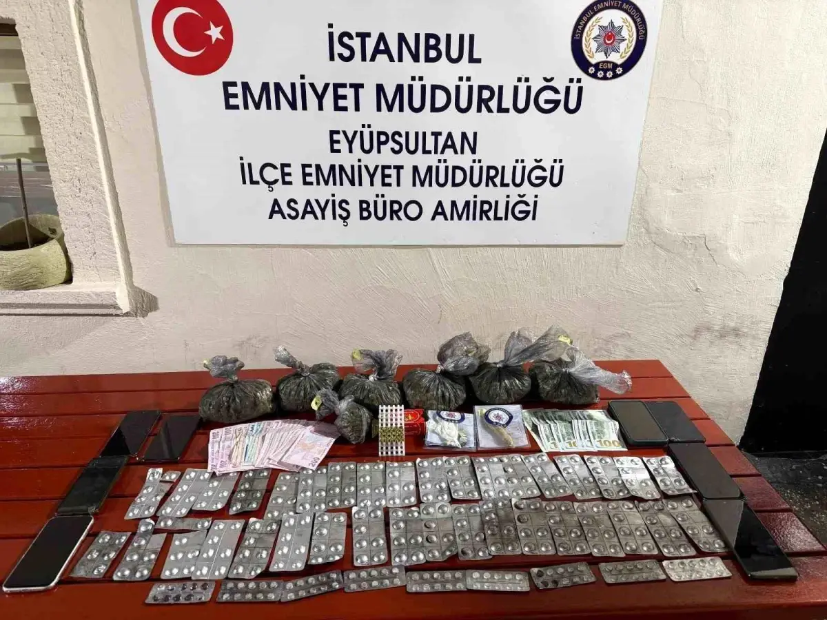Eyüpsultan'da Uyuşturucu Operasyonu: 9 Gözaltı, 1 Tutuklama