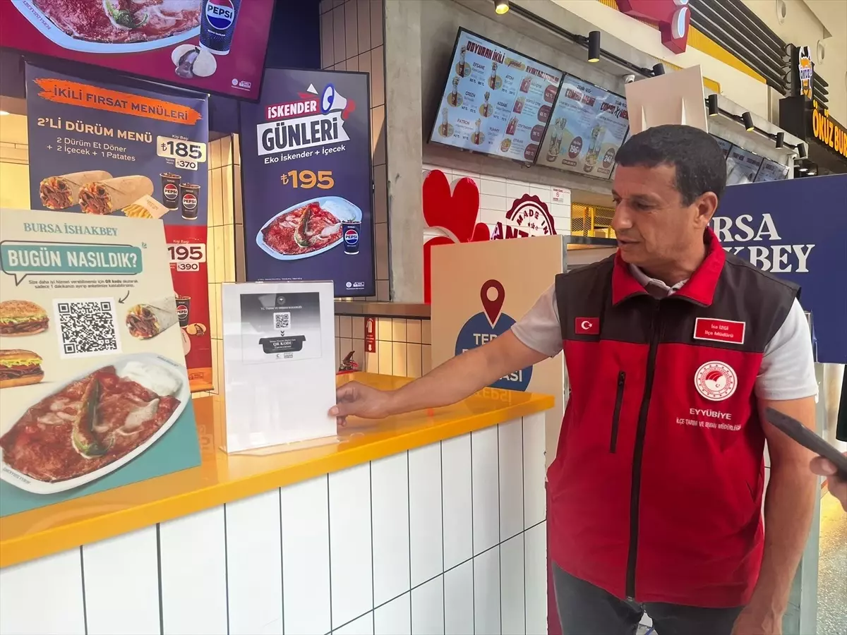 Eyyübiye'de Gıda İşletmelerine Karekod Uygulaması Uyarısı