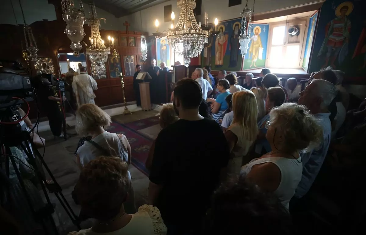 Fener Rum Patriği Bartholomeos, Gökçeada'da Meryem Ana İçin Ayin Yaptı