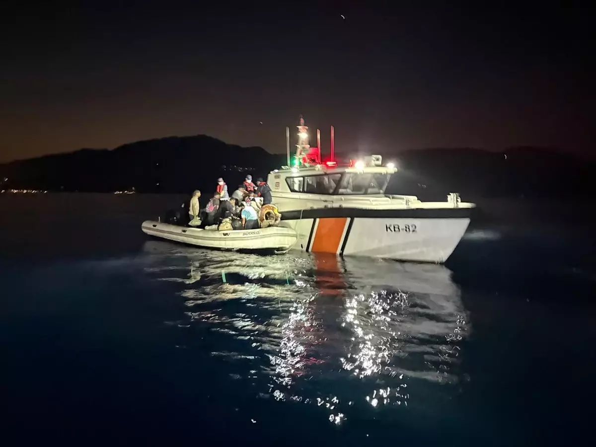 Fethiye Açıklarında 33 Düzensiz Göçmen Yakalandı