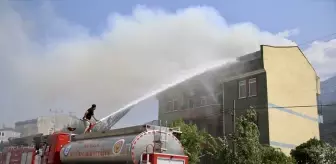 Fethiye'de Çatı Katında Yangın Çıktı