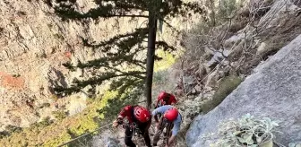 Fethiye'de Mahsur Kalan Alman Turist Kurtarıldı