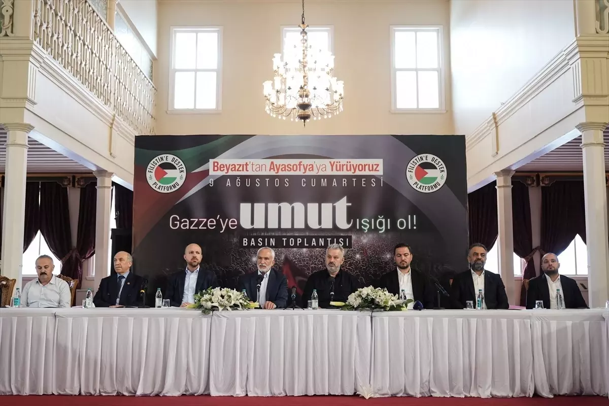 Filistin'e Destek Platformu 9 Ağustos'ta Gazze için yürüyecek