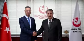 Filistin Büyükelçisi Faed Mustafa, BBP Genel Başkanı Destici ile Görüştü