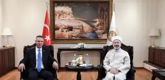 Filistin Büyükelçisi Faed Mustafa, Diyanet İşleri Başkanı Ali Erbaş'ı Ziyaret Etti