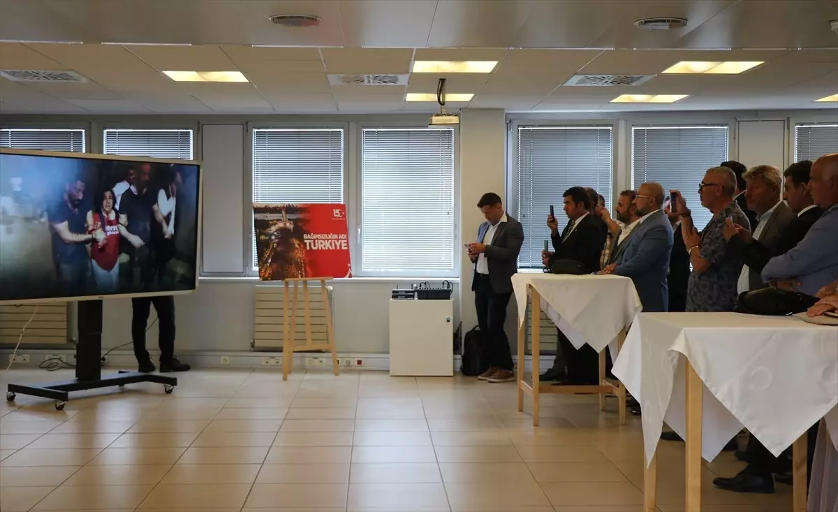 Fransa'da 15 Temmuz Demokrasi ve Milli Birlik Günü vesilesiyle anma programı yapıldı