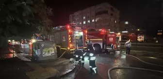 Gaziantep'te 7 katlı binanın teras katında çıkan yangın söndürüldü