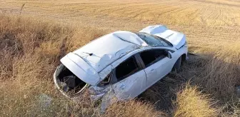 Gaziantep'te Devrilen Otomobilde 4 Kişi Yaralandı