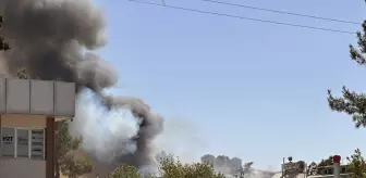 Gaziantep'te halı fabrikasında yangın çıktı
