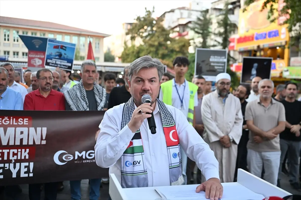 Gaziantep'te İsrail'in saldırıları protesto edildi