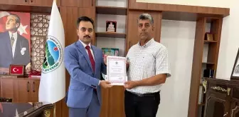 Yangında Gönüllü Görev Alan İş Makinesi Operatörüne Teşekkür Belgesi