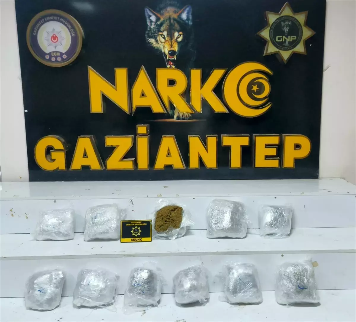 Gaziantep'te Uyuşturucu Operasyonu: 5 Kilo 400 Gram Ele Geçirildi