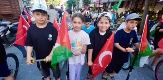 Filistin'e Destek İçin 'Özgür Filistin Bisiklet Turu' Düzenlendi