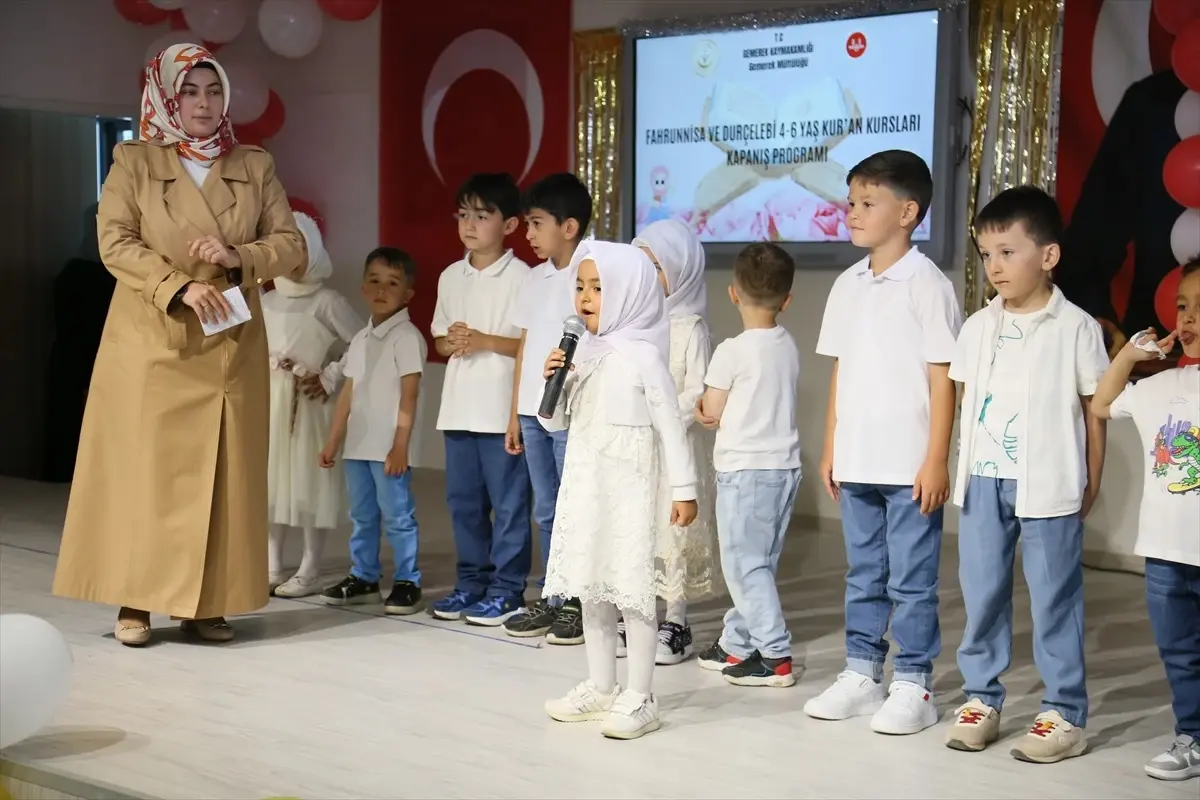 Gemerek'te 4-6 yaş Kur'an kursu öğrencilerine yönelik mezuniyet töreni düzenlendi