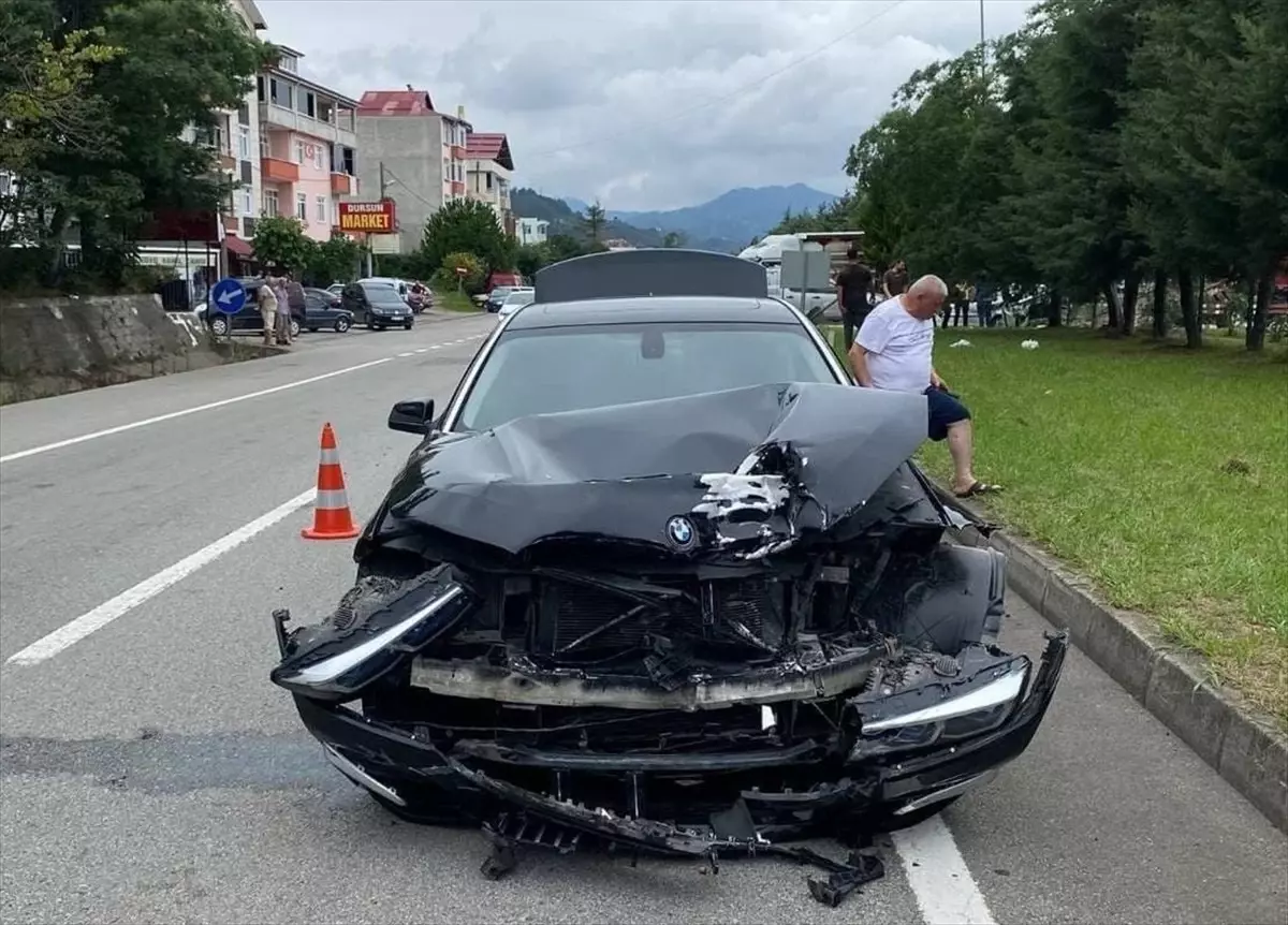 Giresun'da Otomobil Kazası: 4 Yaralı
