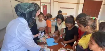 Giresun'da mevsimlik tarım işçilerinin çocuklarının yüzü, eğitici ve eğlendirici etkinliklerle gülüyor