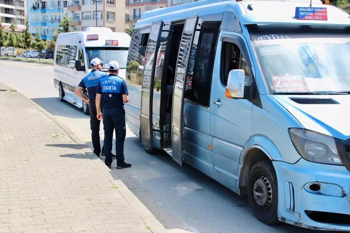 Giresun'da Toplu Taşıma Araçlarında Klima Denetimi Yapıldı