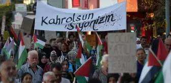 Gökçeada'da Filistin'e Destek İçin Binlerce Kişi Bir Araya Geldi