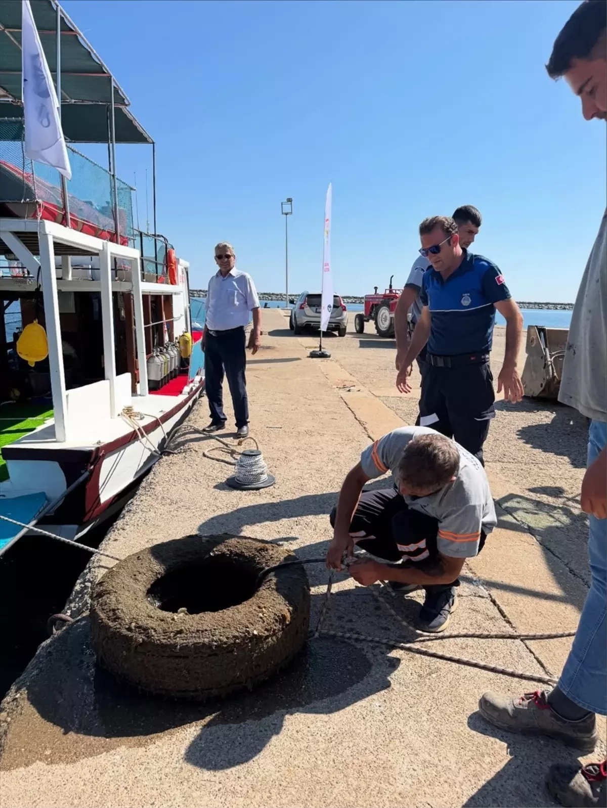 Gökçeada'da Deniz Dibi Temizliği Yapıldı
