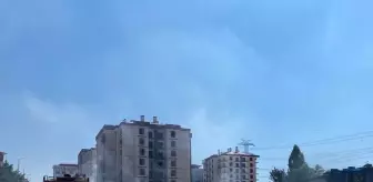 Gölbaşı'nda İnşaat Alanında Yangın Çıktı