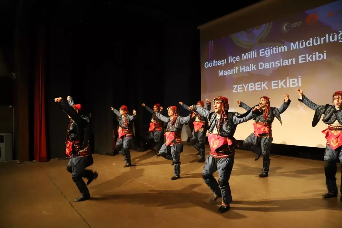 Gölbaşı'nda Maarif Halk Dansları Topluluğu Yıl Sonu Gösterisi Düzenlendi