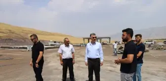 Güroymak'ta Canlı Hayvan Pazarı ve Mezbahane İnşaatı Devam Ediyor