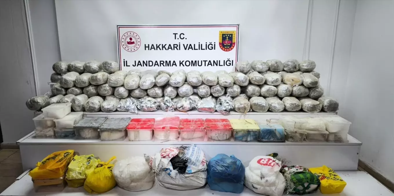 Hakkari Yüksekova'da Uyuşturucu Operasyonu: 70 Kilogram Sentetik ve 51 Kilogram Skunk Ele Geçirildi