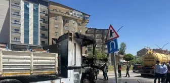 Yüksekova'da Tır Yangını Korkuttu