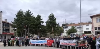 Hamamözü'nde Filistin İçin Destek Açıklaması