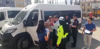 Hanönü'de öğrenci servisleri denetlendi