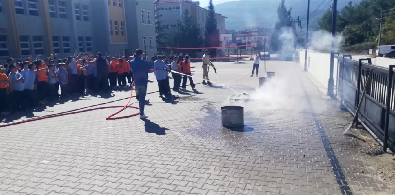 Hanönü'de yangın tatbikatı yapıldı