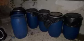 Samandağ'da Evinde 1260 Litre Sahte İçki Bulunan Şüpheli Gözaltına Alındı