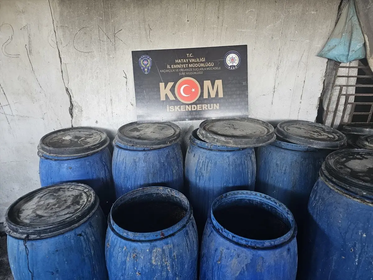 Hatay'da 2.450 Litre Sahte İçecek Ele Geçirildi
