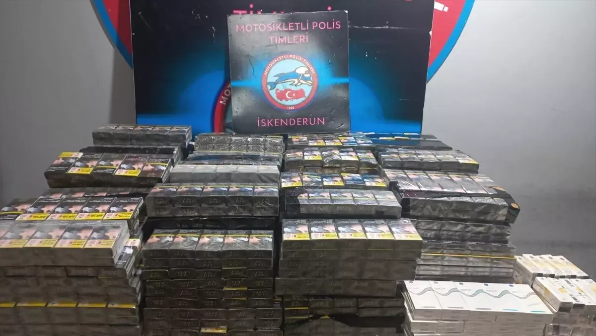 İskenderun'da Gümrük Kaçağı Sigara Operasyonu