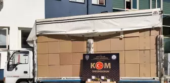 Hatay'da 2 Milyon 760 Bin Kaçak Makaron Ele Geçirildi