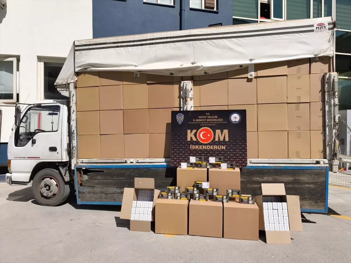 Hatay'da 2 Milyon 760 Bin Kaçak Makaron Ele Geçirildi