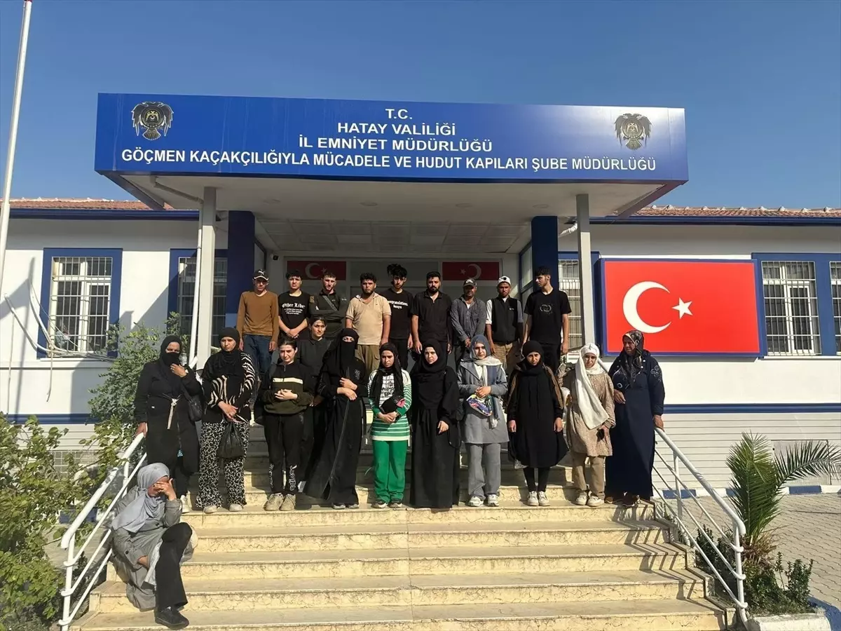 Hatay'da Düzensiz Göçmen Operasyonu: 24 Kaçak Yakalandı