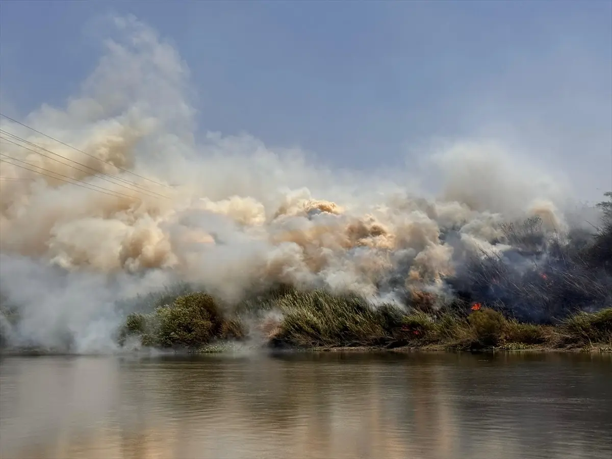 Hatay'daki Asi Nehri Kenarında Yangın Kontrol Altına Alındı