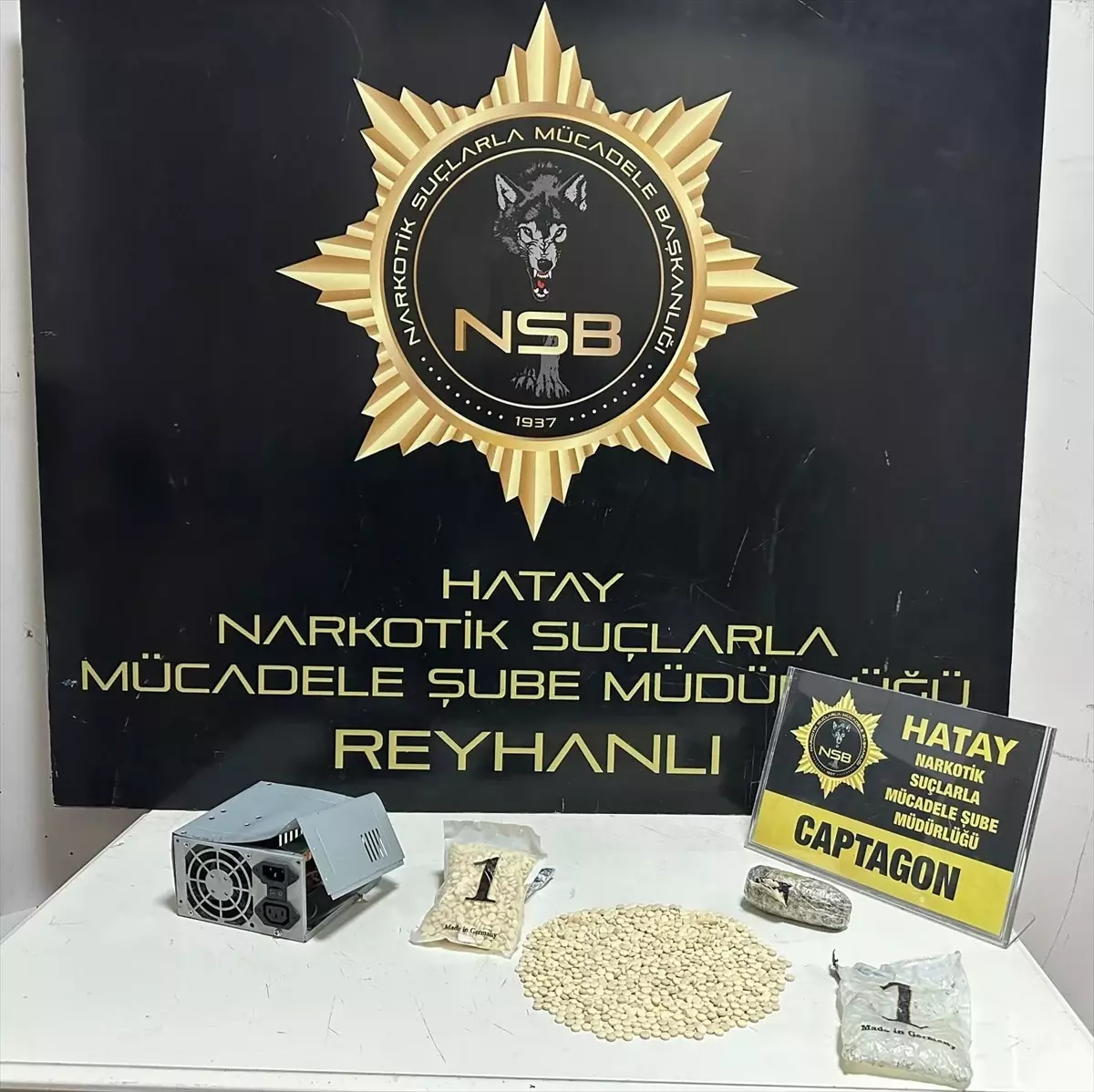 Reyhanlı'da Bilgisayar Fanında Uyuşturucu Hap Ele Geçirildi