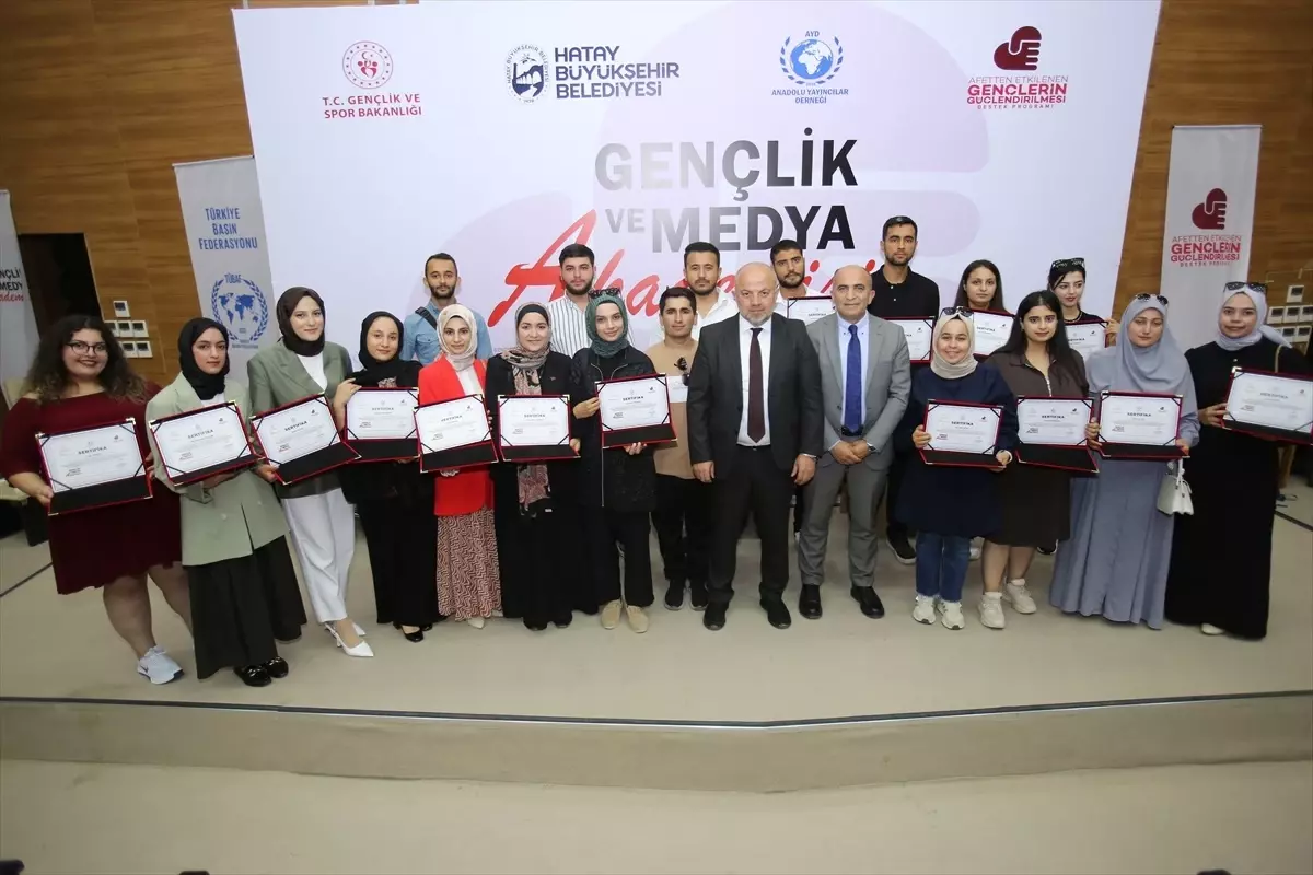 Hatay'da Gençlik ve Medya Akademisi Eğitimi Tamamlandı