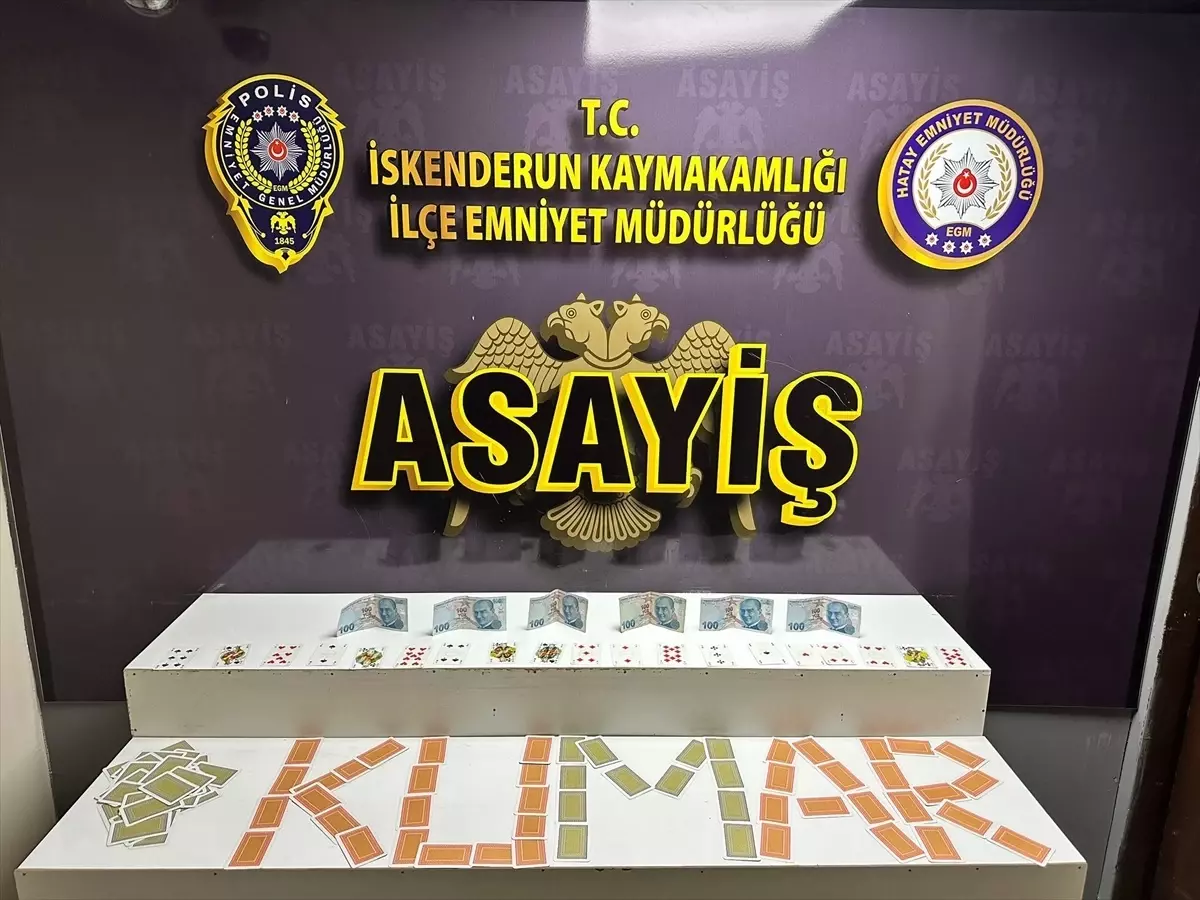 İskenderun'da Kumar Operasyonu: 4 Kişiye 36 Bin Lira Ceza