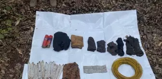 Hatay'da mağarada PKK/KCK'lı teröristlere ait patlayıcı ve yaşam malzemeleri ele geçirildi
