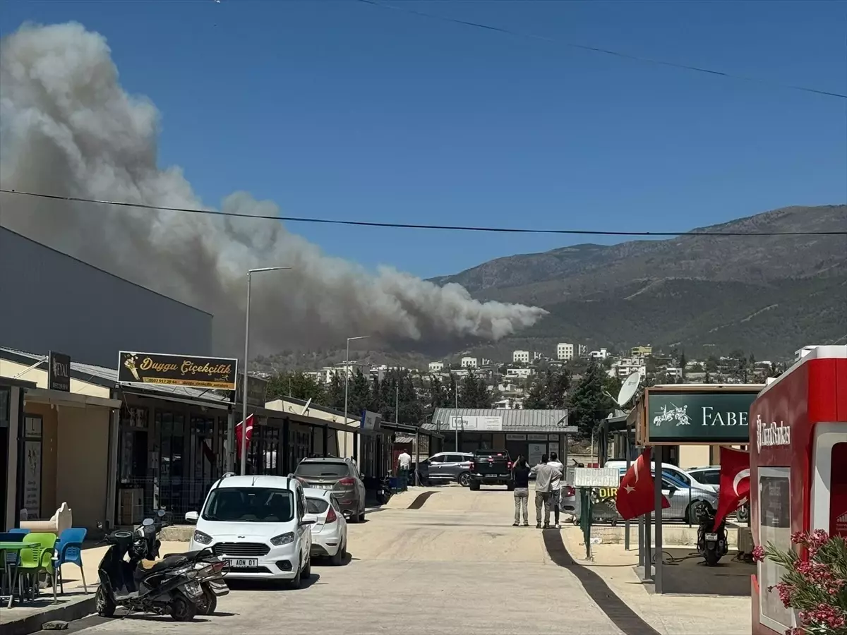 Antakya'da Orman Yangınına Havadan ve Karadan Müdahale