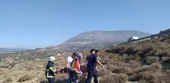 Hatay'da Hafif Ticari Araç Şarampole Devrildi: Sürücü Yaralandı