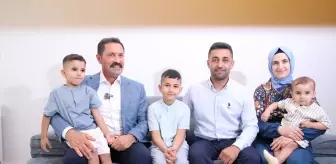 Hatay Valisi Masatlı'dan yeni yuvasına kavuşan depremzede aileye ziyaret
