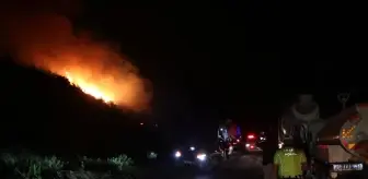 Hatay'ın Yayladağı'nda Orman Yangınına Müdahale Ediliyor
