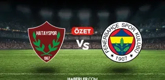 Hatayspor Fenerbahçe maç özeti ve golleri! (VİDEO) Hatayspor Fenerbahçe geniş özeti! Golleri kim attı, maç kaç kaç bitti?