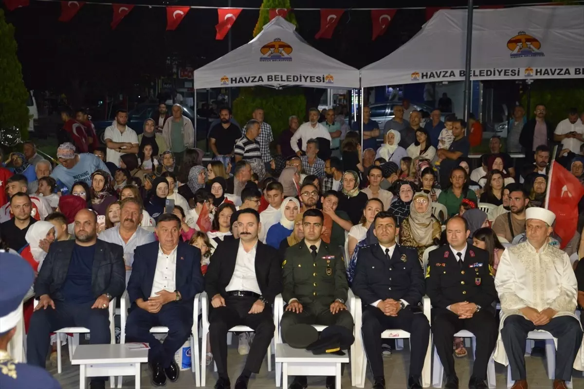 Havza'da 15 Temmuz Demokrasi ve Milli Birlik Günü etkinliği düzenlendi
