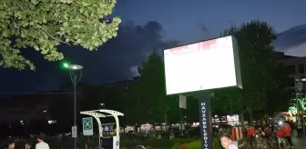 Havza'da Dev Ekrandan Milli Takım Sevinci
